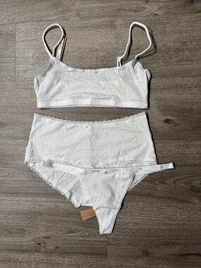 SKIMS Lightweight Cotton Bralette and 2 Panty Bundle